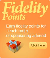 Earn fidelity point for each order and sponsorship