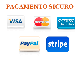 Pagamento sicuro con Paypal e carta di credito